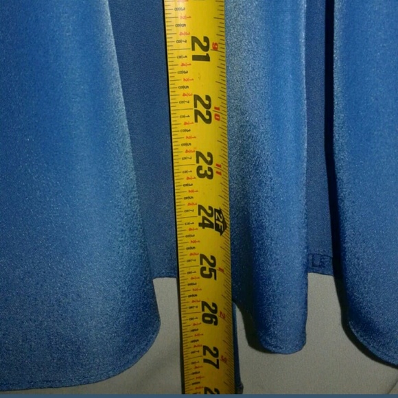 T Tahari Blue Knee Length Skirt Size 12 - Picture 4 of 8